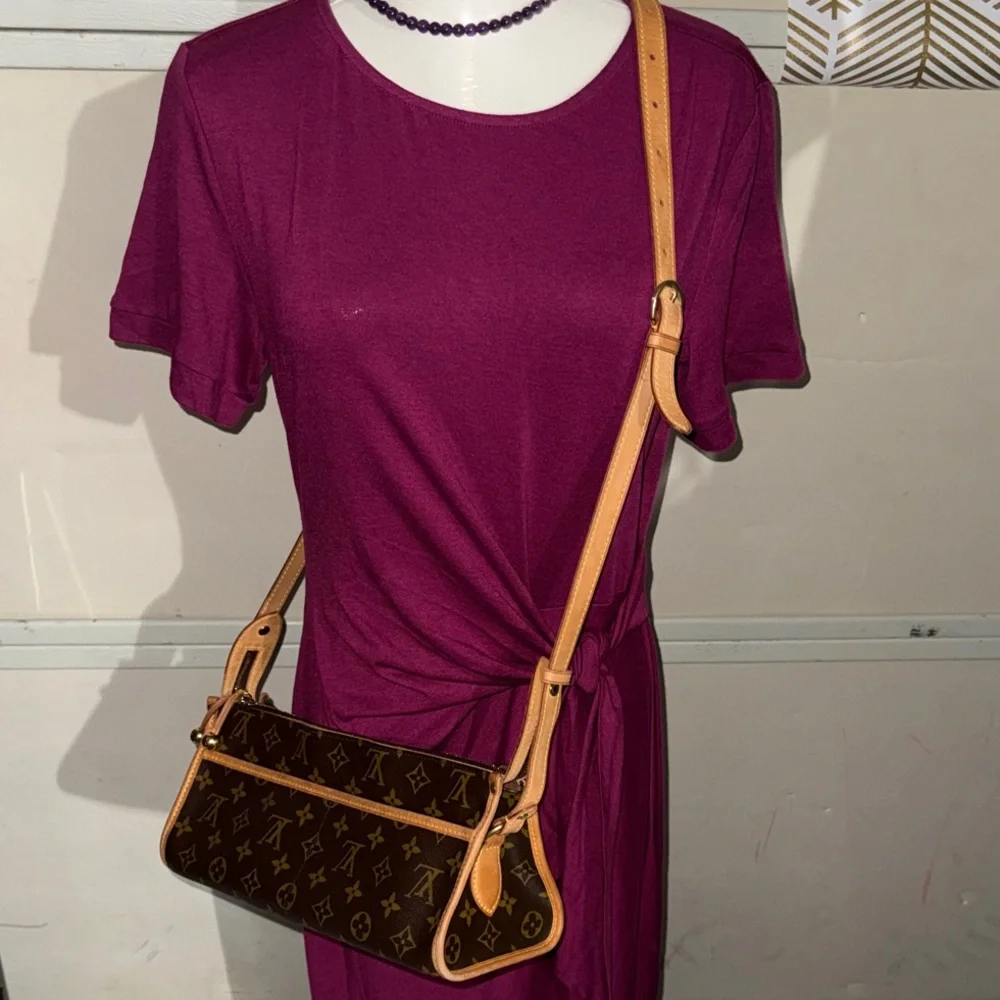 Louis Vuitton Brown and Tan Monogram Crossbody Bag